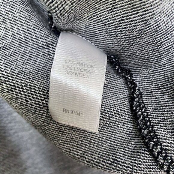 J.JILL Wearever Jacket Small Gray Stretch Denim Look Ponte Blazer Modern - Picture 10 of 10